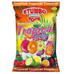 STUMBO ASSORTED TROPICAL FLAVOURED LOLLIPOS 48 PIECES - Hippo Store