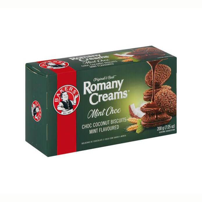 Bakers Romany Creams Mint Choc 200g - Hippo Store