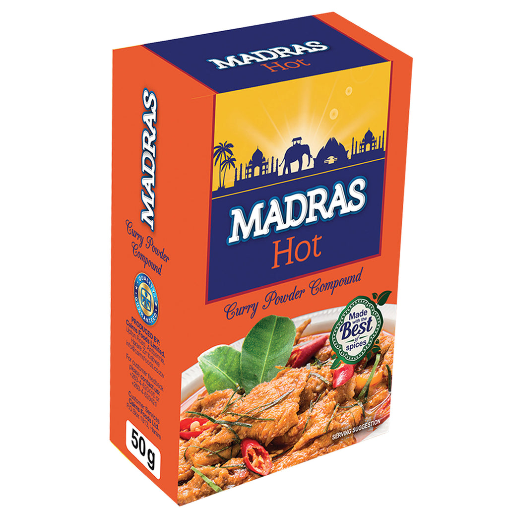 Madras Curry Hot 50g - Hippo Store
