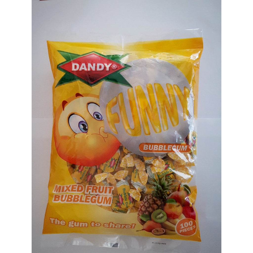 Dandy Bubble Gum 100pcs Yellow-  Funny Twist - Hippo Store