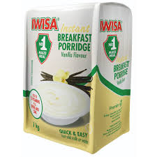 Iwisa Instant Porridge Vannila  1Kg - BUY 1 GET 1 FREE. - Hippo Store