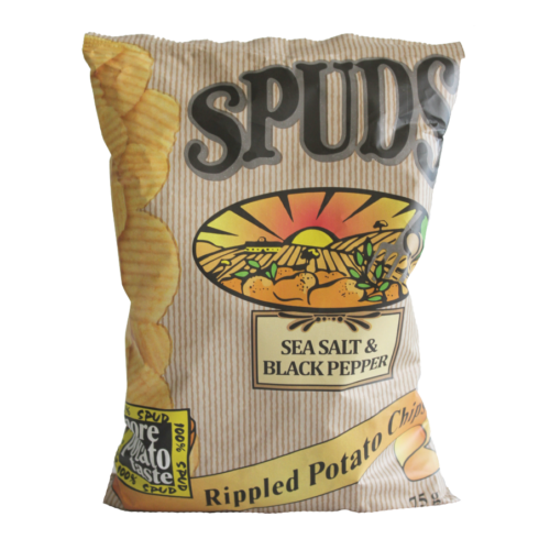 Willards Spuds Sea Salt and Black Pepper 75g - Hippo Store