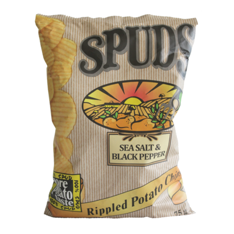 Willards Spuds Sea Salt and Black Pepper 75g